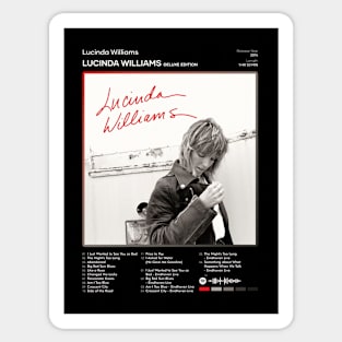 Lucinda Williams - Lucinda Williams Tracklist Album Sticker